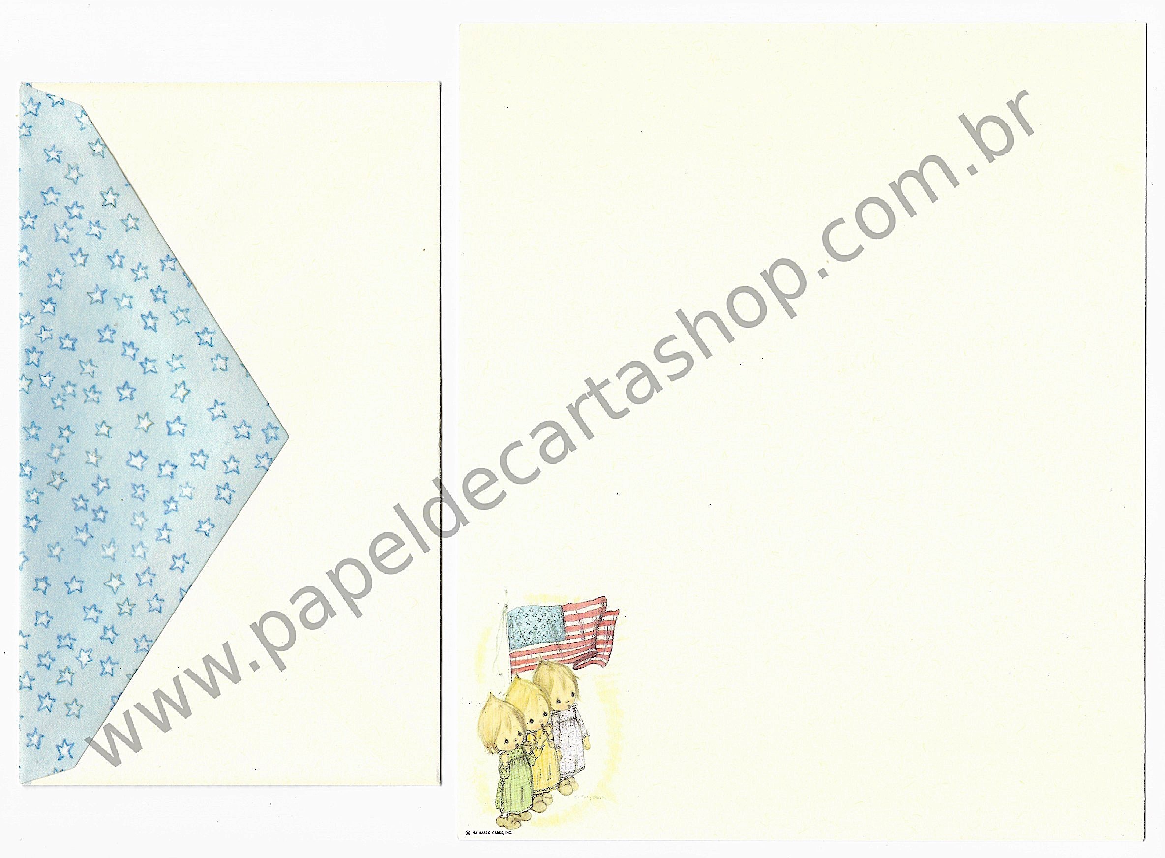 Conjunto De Papel De Carta Betsey Clark Maria Cebola Bandeira