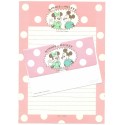 Conjunto de Papel de Carta Disney Minnie and Mickey CRS Tokyo Queen