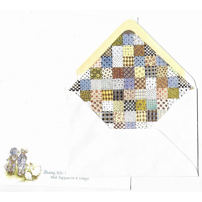 Conjunto de Papel de Carta Antigo Importado Holly Hobbie M86