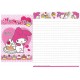 Ano 2012. Conjunto de Papel de Carta My Melody Surprises Sanrio