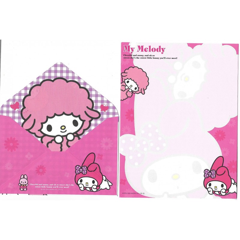 Ano 2010. Conjunto de Papel de Carta My Melody Cheerful CRS Sanrio