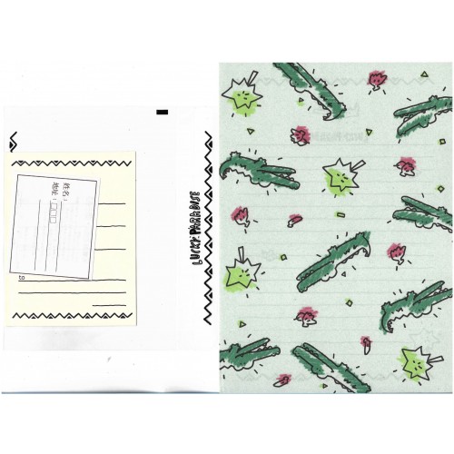 Conjunto de Papel de Carta Antigo Lucky Paradise JAPAN