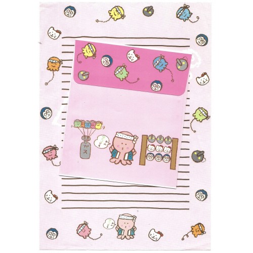 Conjunto de Papel de Carta Antigo Vintage SAM CRS Japan