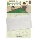 Conjunto de Papel de Carta Antigo Importado Boy's Scene JAPAN