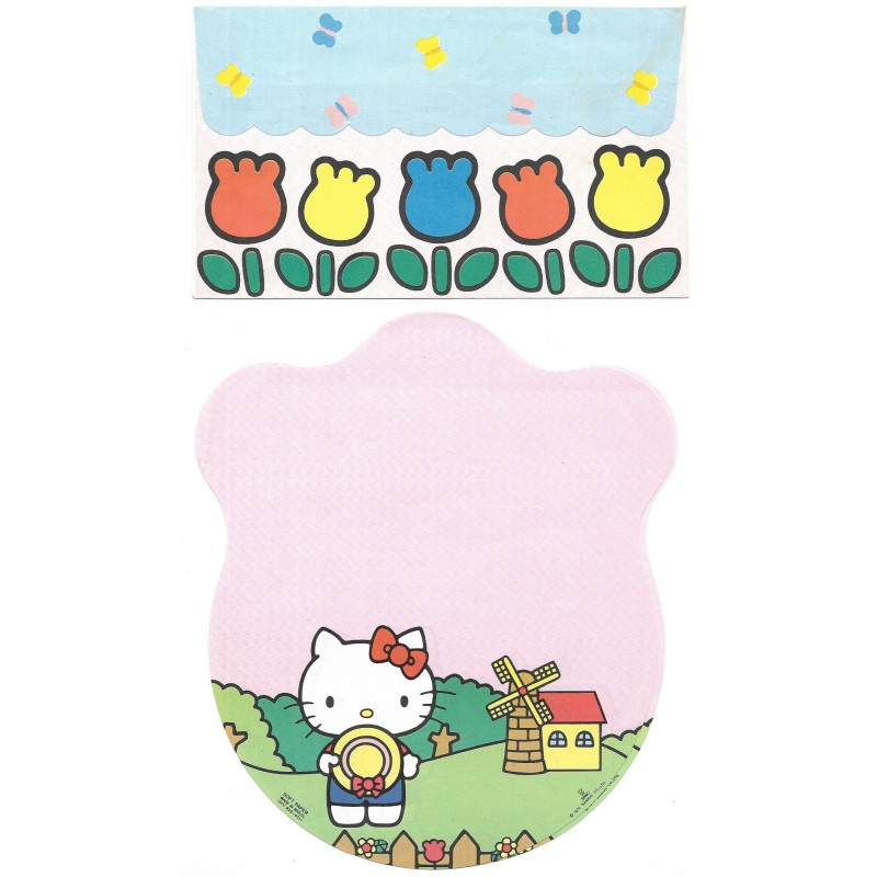 Conjunto de Papel de Carta Antigo Hello Kitty Moinho Soft Paper