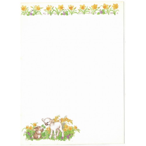 Papel de Carta AVULSO Antigo Importado Lamb Montag