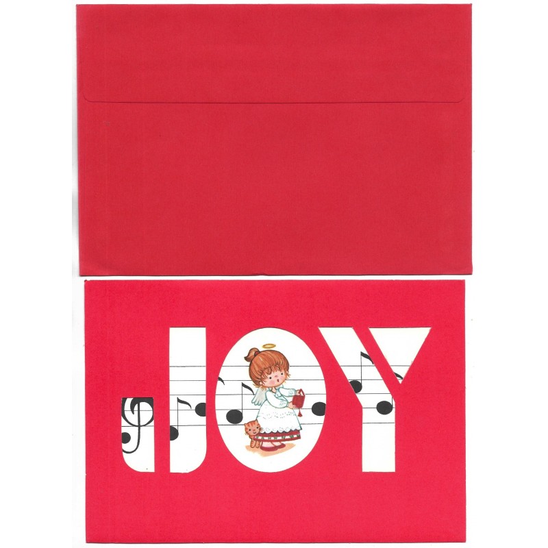 Notecard Antigo Importado JOY Kathy Cruickshank