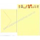 Conjunto de Papel de Carta Antigo Importado Charmers Yellow Hallmark