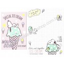 Kit 2 Conjuntos de Papel de Carta Snoopy Ice Cream Peanuts 2017