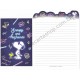 Kit 2 Conjuntos de Papel de Carta Snoopy Good Day Peanuts 2017