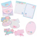 Ano 2018. Kit 2 Conjuntos de Papel de Carta Little Twin Stars Sanrio