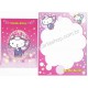 Ano 2002. Conjunto de Papel de Carta Hello Kitty Fly with Me Sanrio