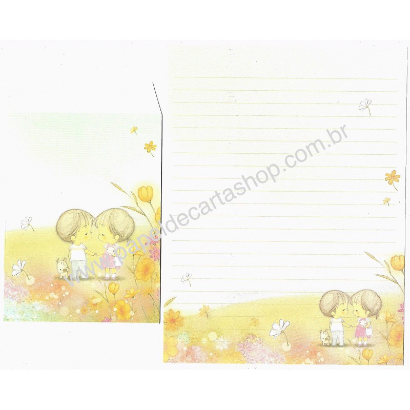 Conjunto de Papel de Carta Importado AMY & TIM 31