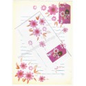 Conjunto de Papel de Carta Antigo Importado Lady CRS Kokuyo Japan