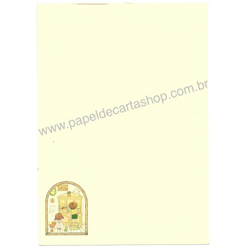 Ano 1976. Papel de Carta Small People R Sanrio