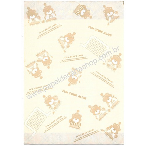 Ano 1984. Papel de Carta Fun Come Alive Vintage Sanrio