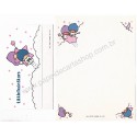 Ano 1976. Conjunto de Papel de Carta Little Twin Stars SILK Sanrio Japan