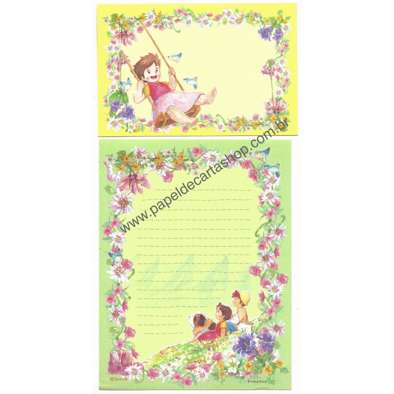 Conjunto de Papel de Carta HEIDI 002 ZUYIO Pyramid Japan