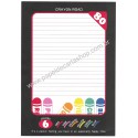 Conjunto de Papel de Carta Vintage Crayon Road Kokuyo Japan