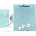 Conjunto de Papel de Carta Vintage Bow Wow Movies Japan