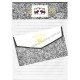 Conjunto de Papel de Carta Antigo Royal Couple Japan