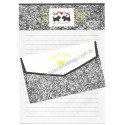 Conjunto de Papel de Carta Antigo Royal Couple Japan