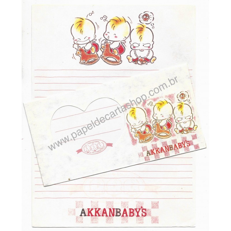 Conjunto de Papel de Carta Antigo AkkanBaby's Japan