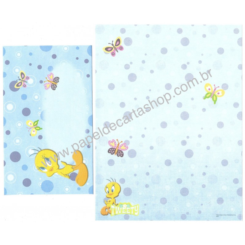 Conjunto de Papel de Carta Tweety CAZ - Warner