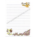 Papel de Carta Garfield Flowers - Paws