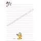 Papel de Carta Garfield Butterfly - Paws