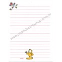 Papel de Carta Garfield Butterfly - Paws