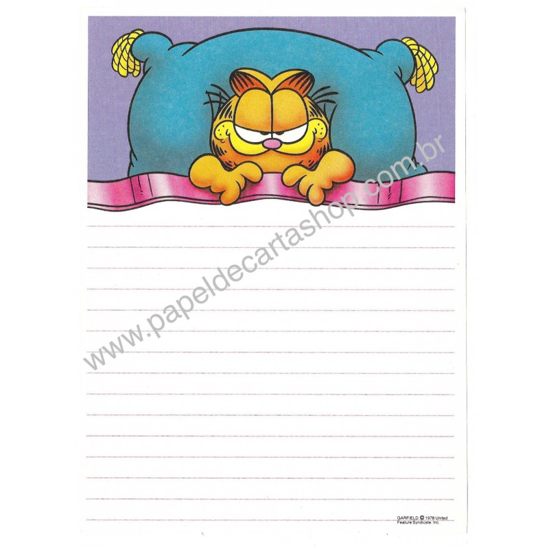 Papel de Carta Garfield Catnaps 02 - Paws