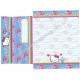 Ano 2002. Conjunto de Papel de Carta Hello Kitty & Blue Sanrio