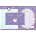 Ano 2003. Conjunto de Papel de Carta Hello Kitty Flores CLL Sanrio