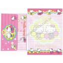 Ano 2003. Conjunto de Papel de Carta Hello Kitty Shake it Out Sanrio