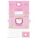 Ano 2003. Conjunto de Papel de Carta Hello Kitty Tulip Sanrio