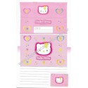 Ano 2003. Conjunto de Papel de Carta Hello Kitty Tulip Sanrio