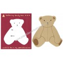 Conjunto de Papel de Carta Importado Alpha Point Lovely Bear DC