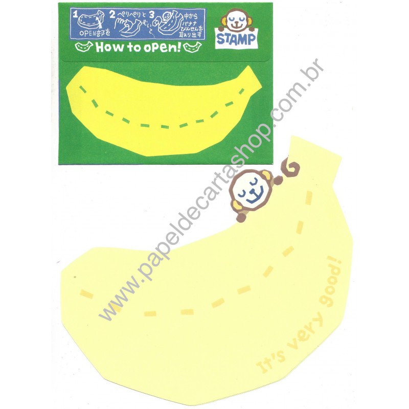 Conjunto de Papel de Carta Importado BANANA DC