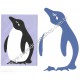 Conjunto de Papel de Carta Importado Penguin CLL DC