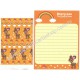 Ano 2002. Kit 2 Conjuntos de Papel de Carta Deery-Lou Te Cheerful Fawn Sanrio