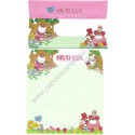 Ano 2000. Conjunto de Papel de Carta Sanrio Puroland