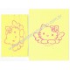Ano 2002. Conjunto de Papel de Carta Hello Kitty CAM Questina Sanrio