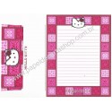 Ano 2001. Conjunto de Papel de Carta Hello Kitty India Sanrio