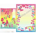 Ano 2002. Conjunto de Papel de Carta Hello Kitty 76 CRS Sanrio