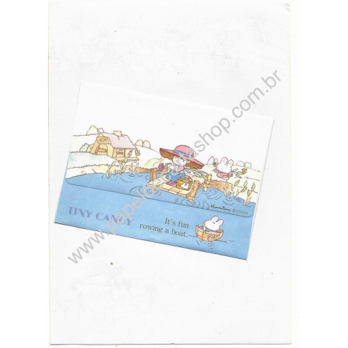 Conjunto de Papel de Carta Vintage Tiny Candy Boat Gakken