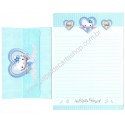 Ano 2001 Conjunto de Papel de Carta Hello Kitty Angel Heart CAZ Sanrio