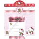 Ano 1996. Conjunto de Papel de Carta Hello Kitty VM Sanrio