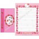 Ano 1998. Conjunto de Papel de Carta Kitty Strawberry CRS Sanrio