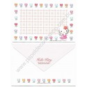 Ano 1998. Conjunto de Papel de Carta P Hello Kitty Tulips Sanrio